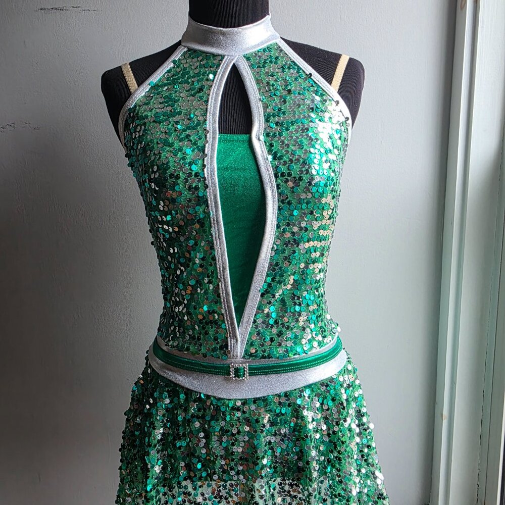 Irish-themed dance costume